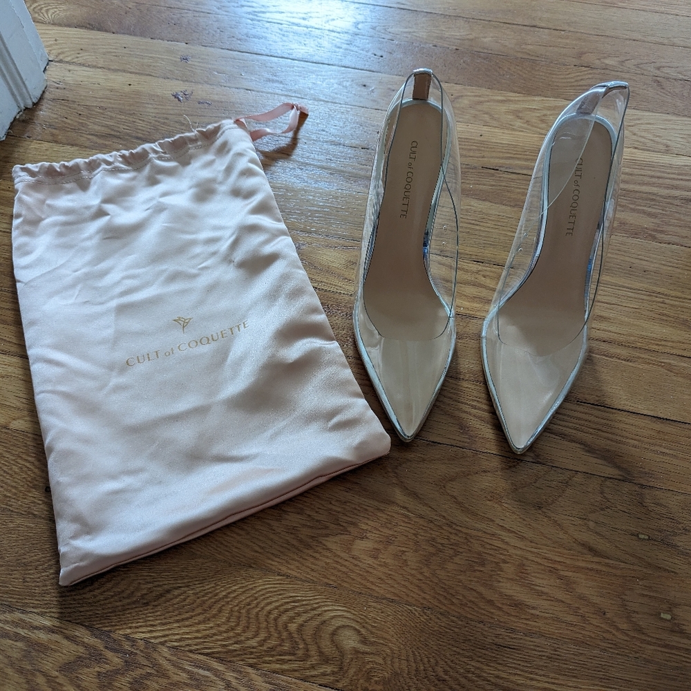 Cult of coquette Yonce glass pump clear 8.5